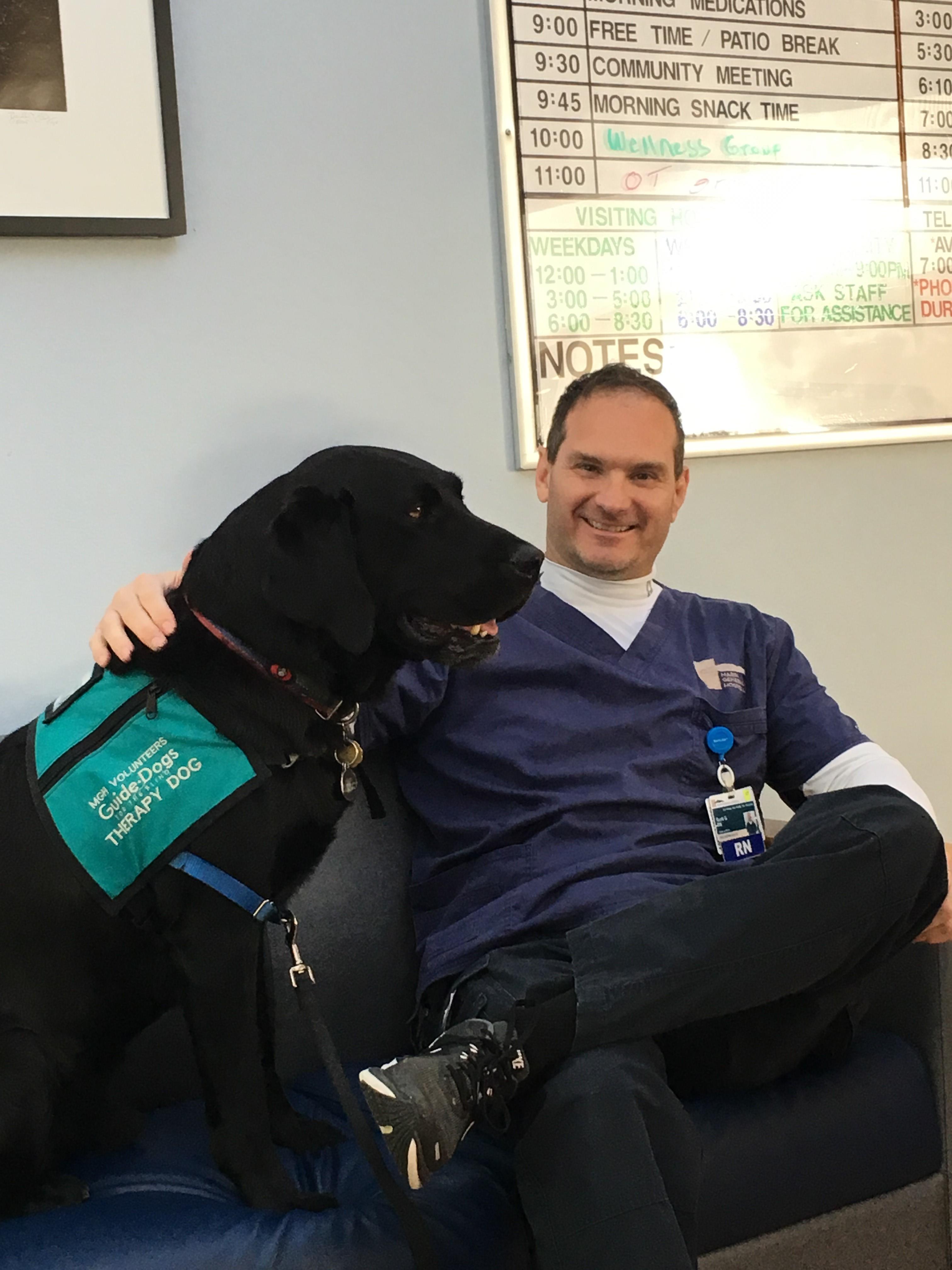 Therapy Dogs at MarinHealth Greenbrae Hospital Volunteer